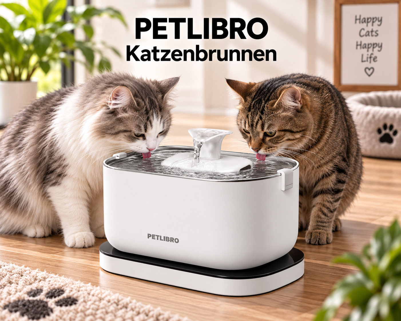 PETLIBRO Dockstream 2,5L kabelloser Katzenbrunnen mit Bewegungssensor