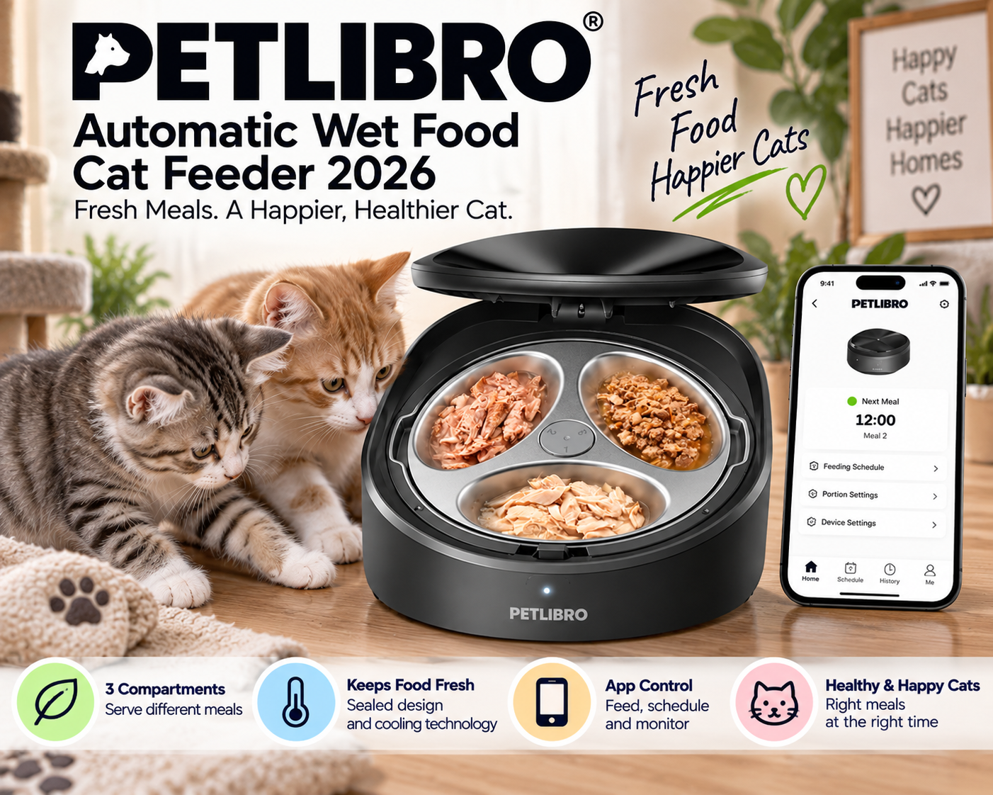PETLIBRO Automatic Wet Food Feeder with Cooling for Cats